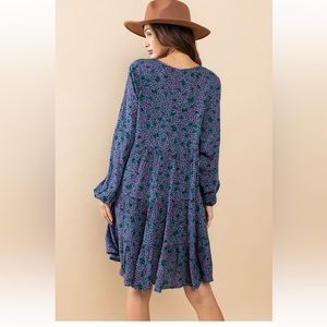 ShopEvelynne | Dresses | 36 Boho Ditsy Floral Printed Babydoll Dress ...